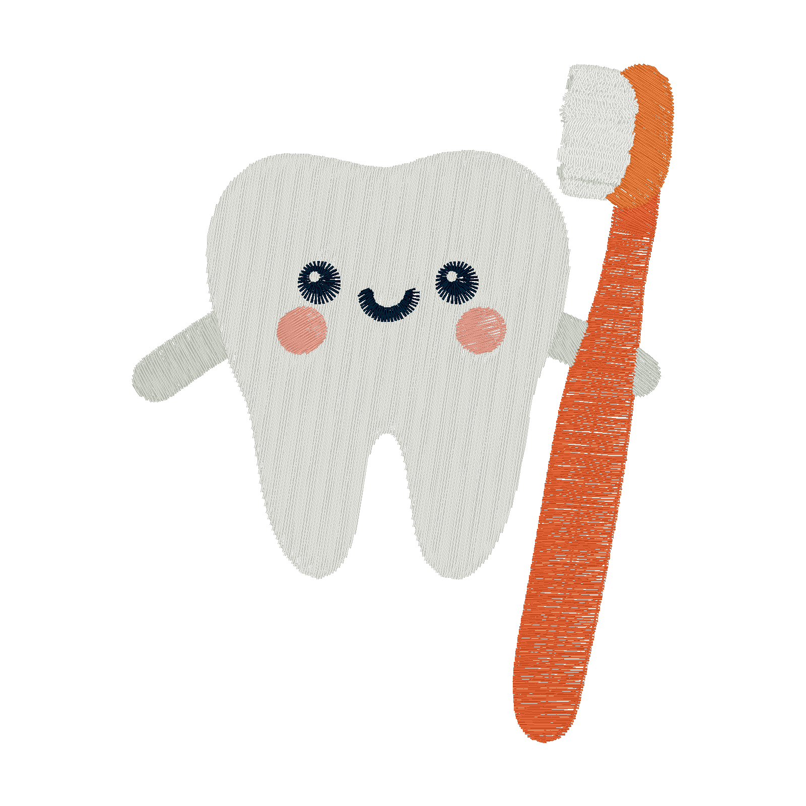 Toothbrush Buddy digital stitch preview