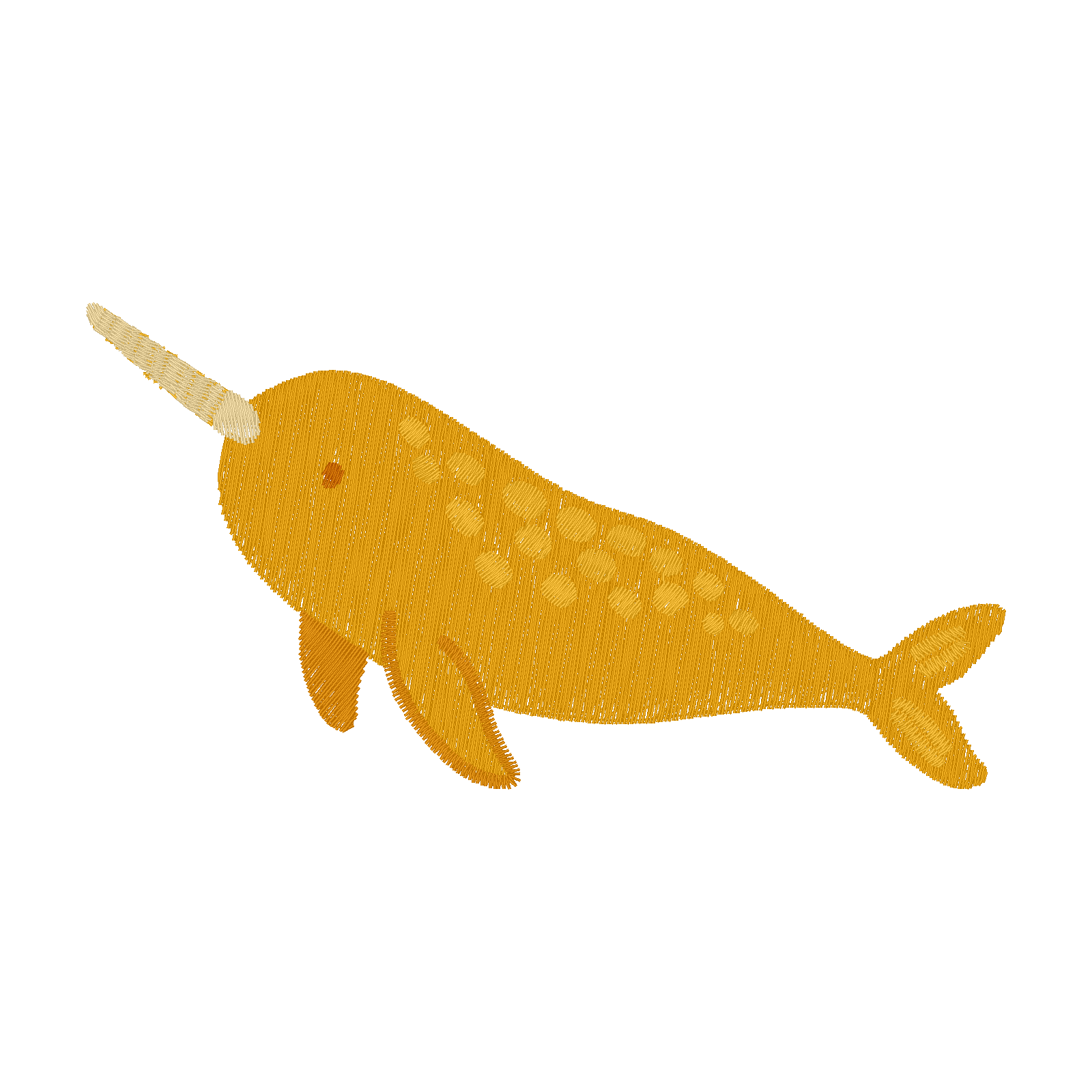 Twisty Tusk Narwhal digital stitch preview