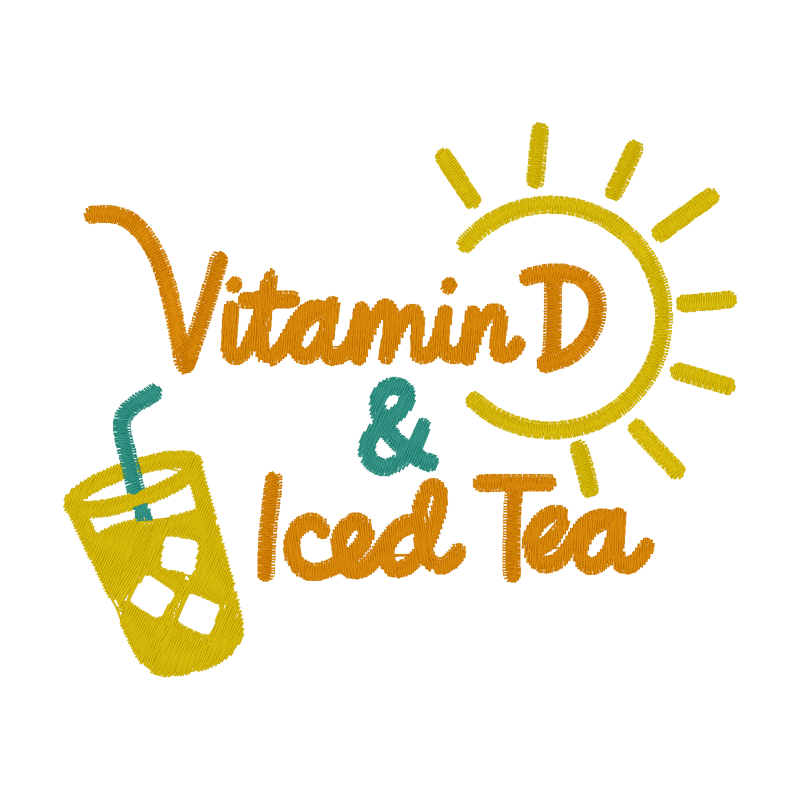 Vitamin D & Iced Tea digital stitch preview