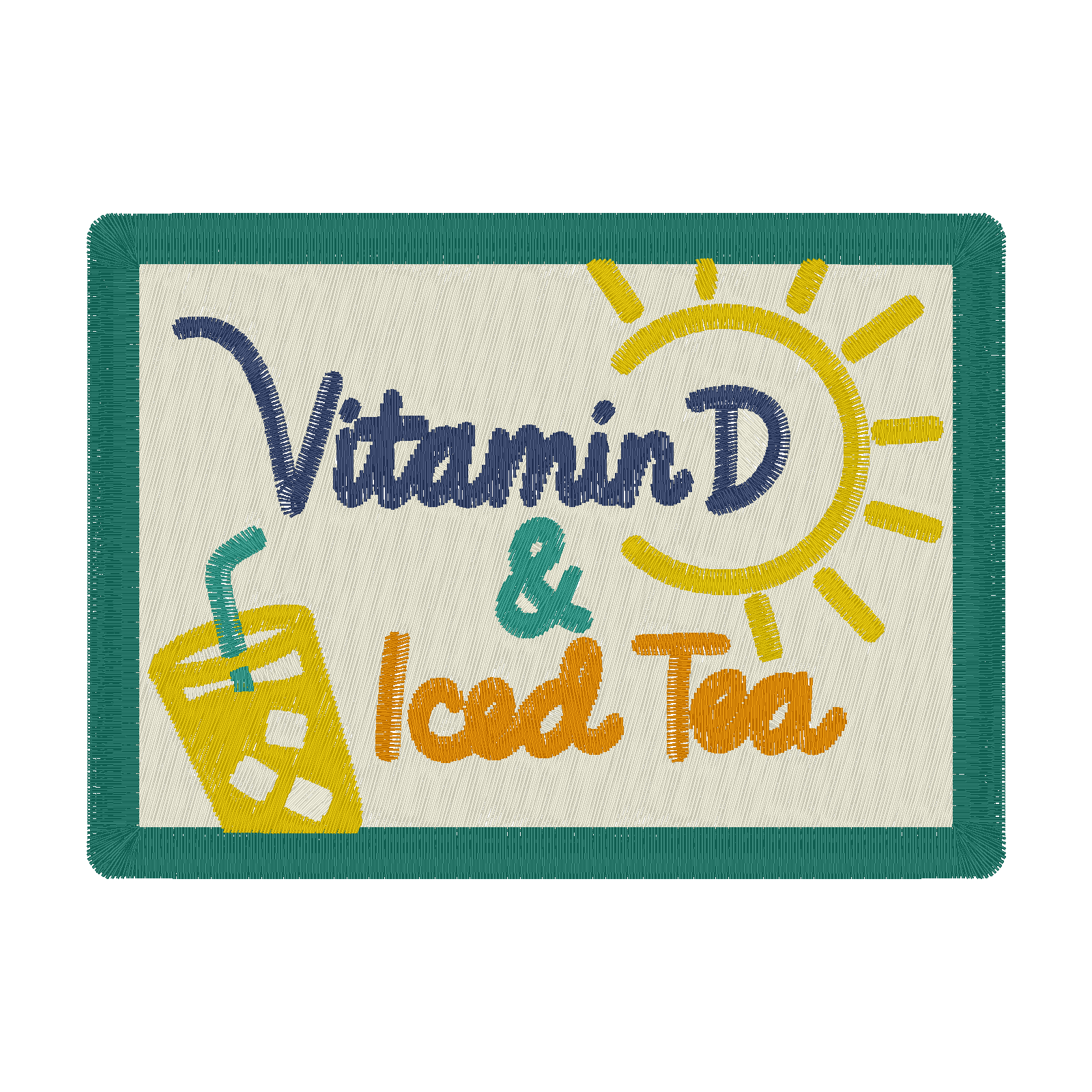 Vitamin D Patch digital stitch preview