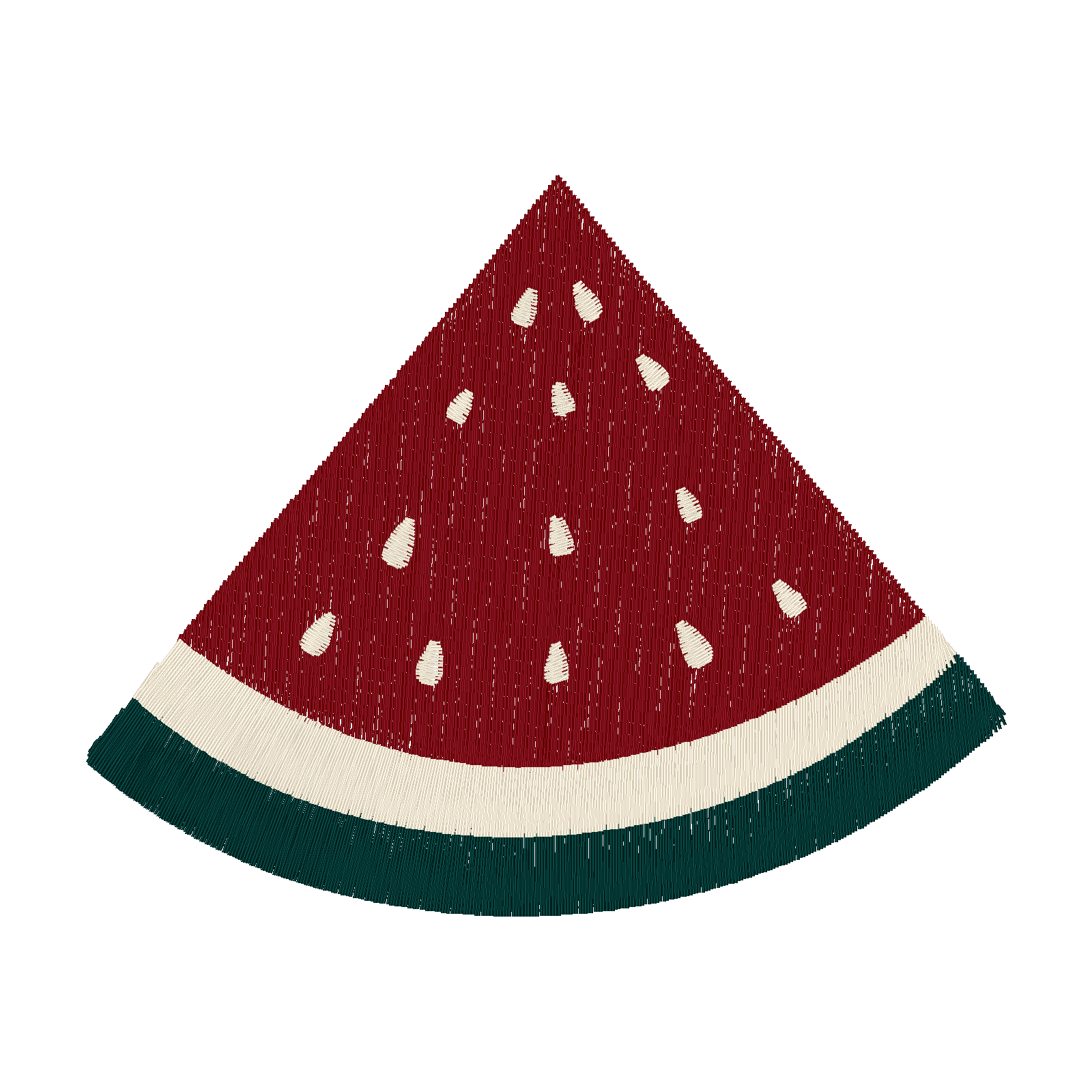 Watermelon Wedge digital stitch preview