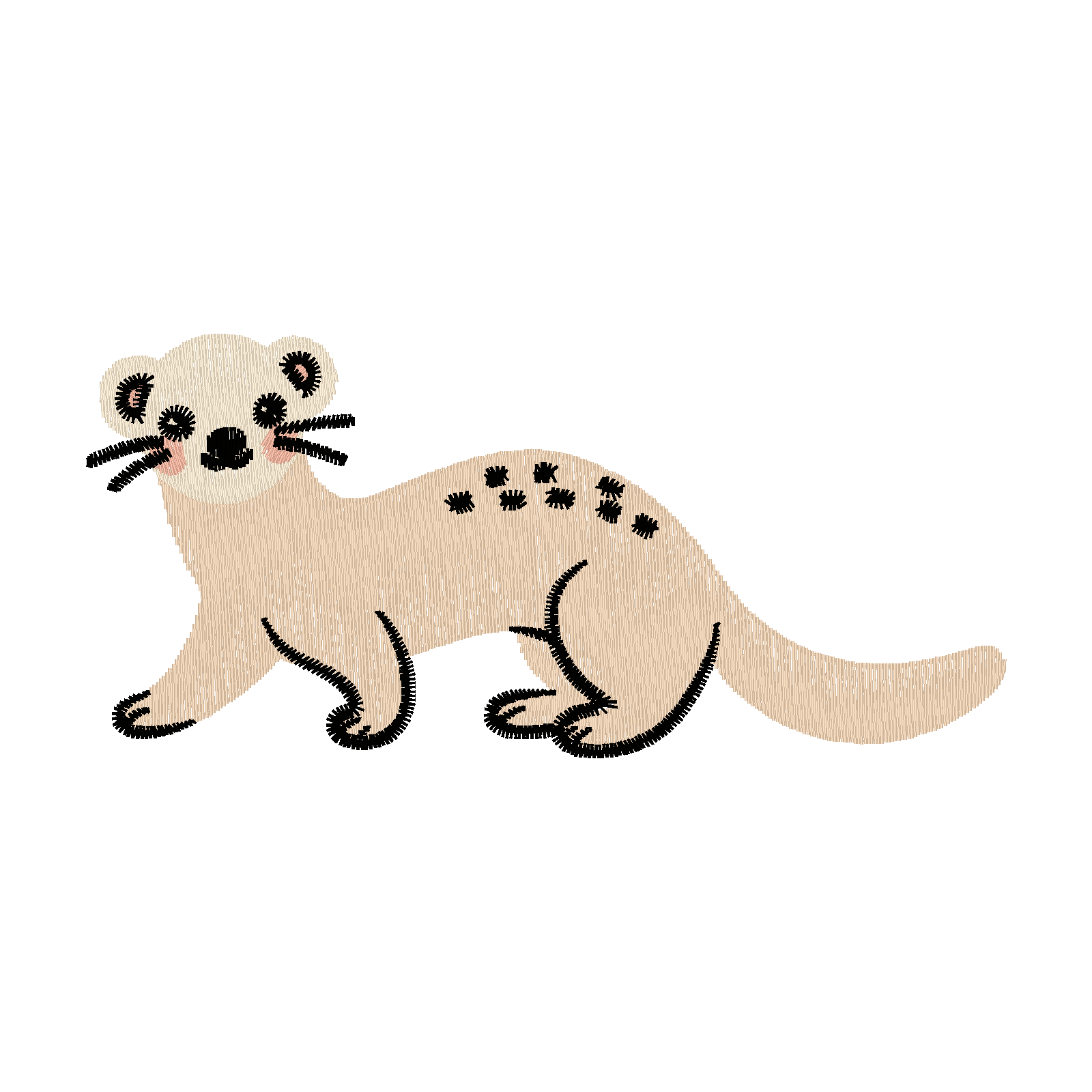 Weasel digital stitch preview